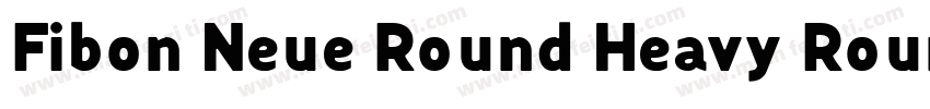 Fibon Neue Round Heavy Round字体转换